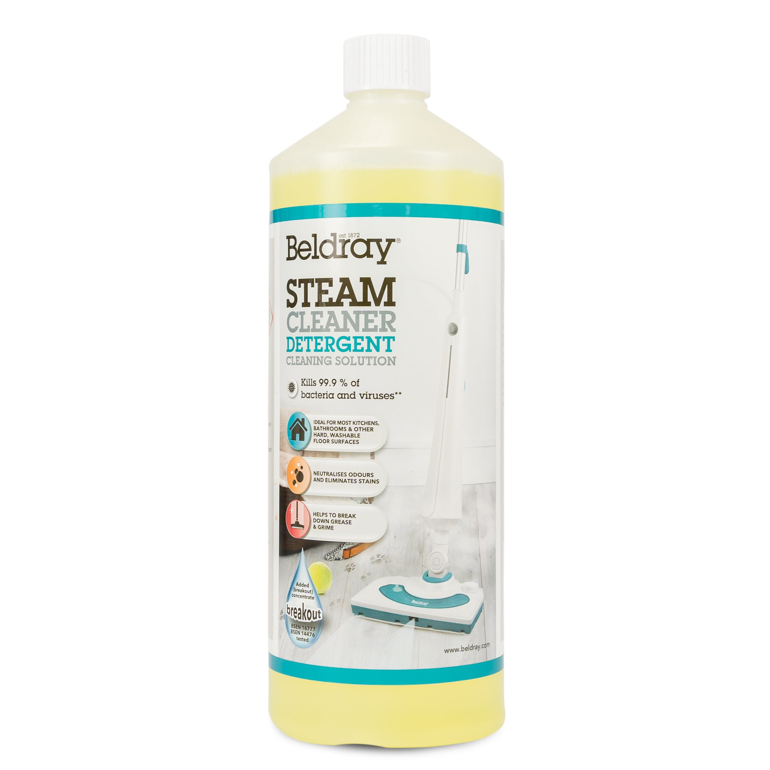 Beldray Steam Cleaner Detergent 1 Litre Solution Homechem